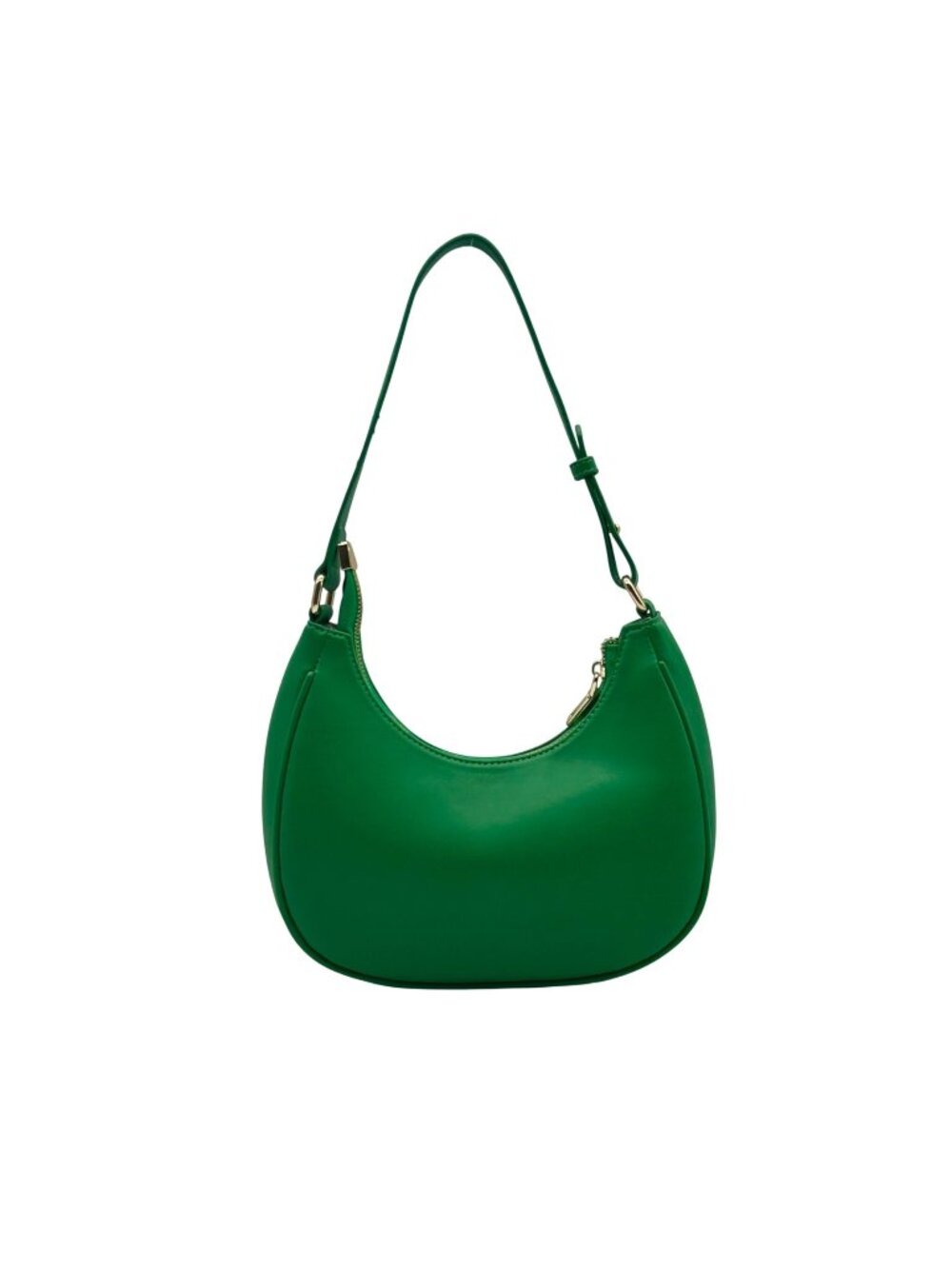 Green Faux Leather Shoulder Bag
